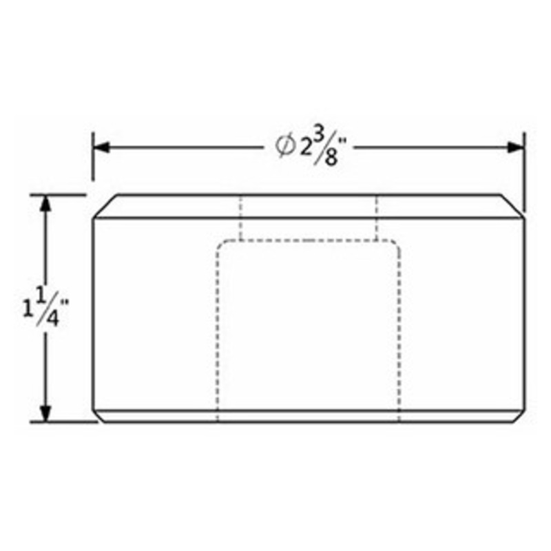 419 Oblong Die 27/32 x 1-17/32 with 2 Whistle Spots – 41992749